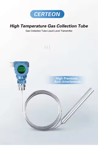 Stainless Steel 0-5m Liquid Level Sensor for Industrial Application 4-20mA RS485 High Temperature Su