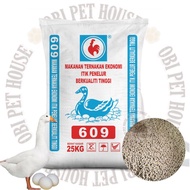 25KG | 609 Dedak Makanan Itik Telur Penggemuk Daging Duck Layer Economi