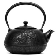 及春 南部鐵器 鐵瓶 鐵壺 平丸菊花2.2L IH對應 日本製