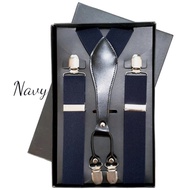 Men's suspenders suspenders suspenders suspenders/claws 4 jojon straps 3.5 cm original imported - bl