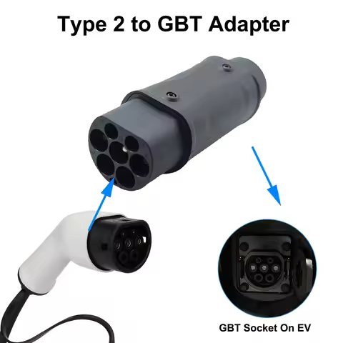 Electric Vehicle Charging Connector Type 2 to Type 1 J1772 EV Adapter Type 2 to GBT EVSE Charger Typ