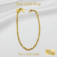 22k / 916 Gold Disco Bracelet by Best Gold Shop