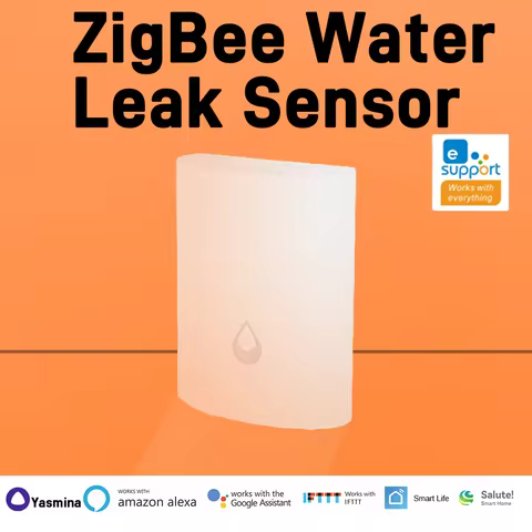 eWelink Smart Zigbee Water Sensor for Flood Water Leakage Detector App Remote Monitoring Support Hom
