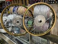 ชุดล้อ มอเตอร์ไซค์YAMAHA  Y80 Y100 เมท111 เบลอา เมทอัลฟ่า สป้าคR-Z(รุ่นดิสเบรคและรุ่นดรัมเบรค) ดุมเด