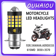 1PCS FOR YAMAHA AEROX155 P15D LED Motorcycle Headlight Dual Color 3200K Yellow 6500K White 12-80V