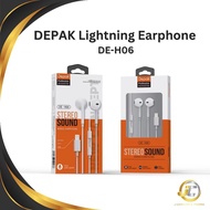 Depak Popup Window Lightning Bluetooth Earphone DE-H06 White