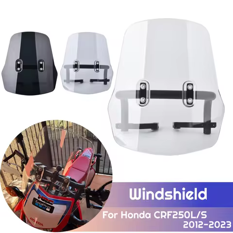 Motorcycle Windshield For Honda CRF250L S 2012-2023 CRF250M Monkey CRF300L Windscreen Wind Deflector