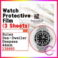 Protective Sticker for Rolex Sea-Dweller Deepsea 44mm (3 sheets) 136660 / Scratch & Contamination Pr