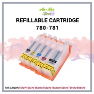 PGi 780-781 Empty Refillable Cartridge For Edible Ink PGI 780 CLi 781 780-781 for TS707 / TS707a