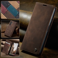 Magnetic Casing For Xiaomi Mi 12T 13T Pro Redmi 13C Note 13 Pro+ 5G Flip Cover Retro PU Leather Mobile Phone Holder Stand TPU Silicone Bumper Shockproof Card Pocket Wallet Case