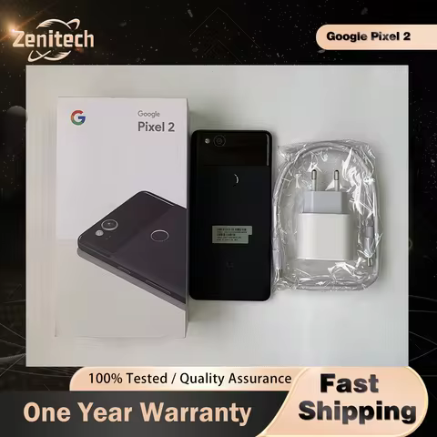 Original Unlocked Google Pixel 2 4G 12MP 64GB 4GB RAM Fingerprint Bluetooth 5.0 inches Android 8.0 p