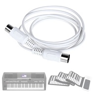 1.5m/4.9ft 3m/9.8ft Universal MIDI Extension Cable 5 pin male to 5 pin male Electric Piano Keyboard 
