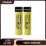 LiitoKala Lii-35S 18650 3500mAh Li-ion Rechargeable Battery 3.7V 10A Discharge Flat Lithium Battery