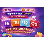 TPG / Simba Prepaid Wallet Top‑Up – Instant $5, $10, $12 & $20 Main Balance Recharge