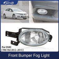 MTAP For CIVIC Fog Lamp Front Driving Light Fog Light For HONDA CIVIC TR0 FB2 FB3 2012~2013 Front Bumper Foglights