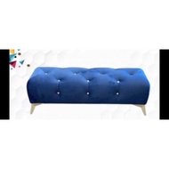 pm diamond stool sofa stool bench stool bangku sofa 3 feet Fabric Long Stool velvet Bench Ottoman Be