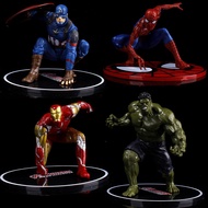 New Avengers Spider Man Hulk Iron man Captain PVC Action Figure Collectible Model Toy