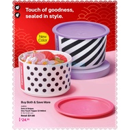 Limited Release Tupperware Dots &amp; Stripes One Touch Topper 940ml (2)
