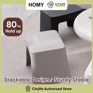 Citylife Sturdy Stackable Stool Bathroom Foot Stool Kitchen Sitting Stool Easily Storable