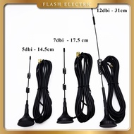 LoRa RF Antenna 433MHz SMA – 5dBi / 7dBi / 12dBi – Magnetic Base – 3 Meter Wire