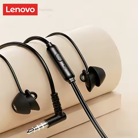Lenovo Wired Earphones Type-C/3.5mm Jack Wired Headphones with Mic For Laptop Computer Tablet Phone 