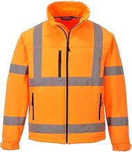 S424ORRM Classic Hi-Vis Softshell Jacket (3L) - Medium - Orange