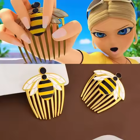 Anime Style Cute Bee Hair Combs, Hair Cards, Hair Pins - Alloy Jewellery Party Accessories - Ideal G