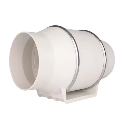 FANSEXPERT 150mm AC Plastic Duct Fans Ventilation Systems Hydroponic Grow Tent Inline Duct Fan