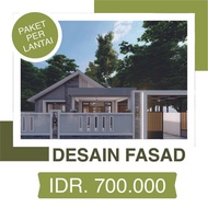 PAKET DESAIN 3D FASAD BANGUNAN