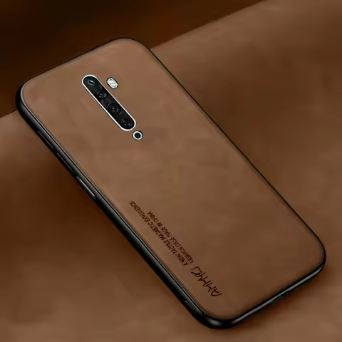 Simple pattern Silicone Soft TPU case For OPPO Reno 2 Z F A83 A1 A5 A3S Case Pu leather For oppo Ren