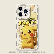 Pokemon Silicone Phone Case for Apple iPhone 15 17 pro Max 16 Series 14 Xs Max Xr Se Pikachu 8 plus 