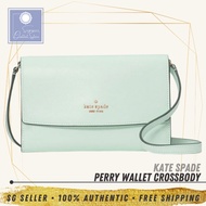 [SG SELLER] Kate Spade KS Perry Wallet Crossbody Lime Sherbet Leather Bag