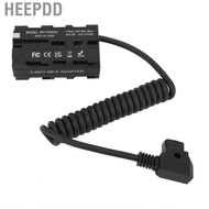 HEEPDD High Conversion Efficiency D Tap to NP F970 F570 F550 Double Sided Dummy Battery Coiled Cable