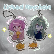 [RESTOCK SOON] Emu Otori and Nene Kusanagi Linked Keychain || Fanmerch :D