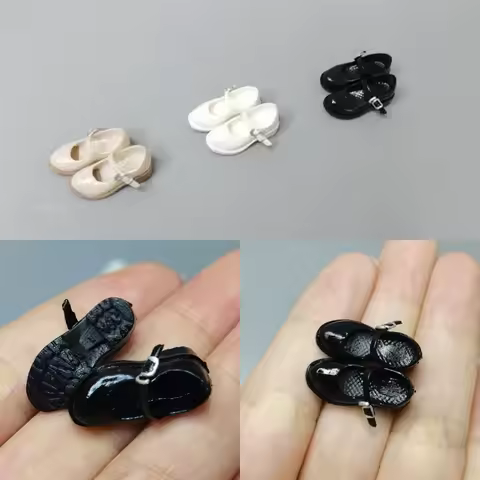 cdtoys CD041 1/12 Female Soldier Schoolgirl JK Leather Flat Shoes Model Clothes Accessories Fit 6'' 