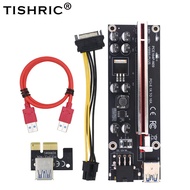 TISHRIC Riser 009S Plus PCI E 1X Card GPU PCI Express 1X To 16X Extension Adapter 60CM USB3.0 PCIE Riser For Video Card Mining