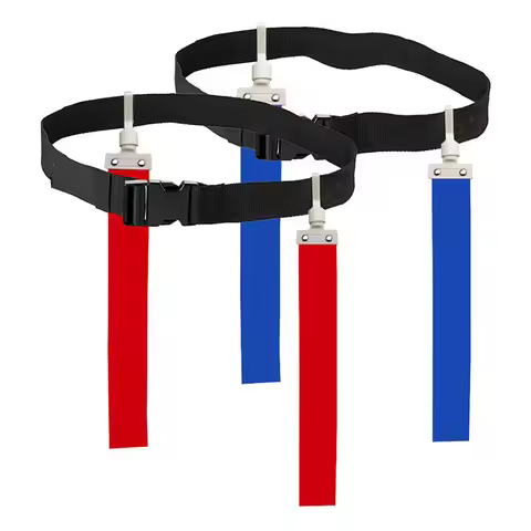 1pc Adjustable Soccer Rugby Flag Tag Waist Strap Football Waist Flag American Style Football Match T
