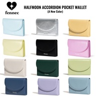 [Fennec] HALFMOON ACCORDION POCKET-Crinkled cowhide leather(12color)