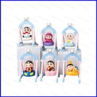 PS1 6pcs Crayon Shin-chan Action Figure Swing Series Model Toys Gift For Kids Collections SP1
