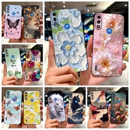For Motorola Moto E7i Power Case XT2097-13 Colorful Flowers Soft TPU Phone Case For Motorola Moto E7