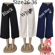 seluar jeans perempuan slim fit seluar jeans perempuan seluar perempuan Denim Palazzo High Quality [