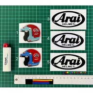 Arai & STP Printing Stickers (Laminated & non Laminated - Arai logo) arai stp araihelmet stickerhelm