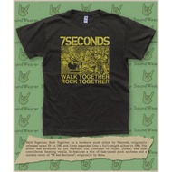 7 Seconds 1985 Walk Together Rock Together Hardcore Punk Band Tshirt