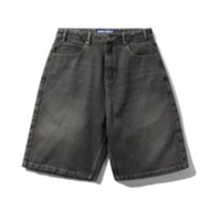 IM AP Butterfly Roach Denim Shorts-Black Wash 32"