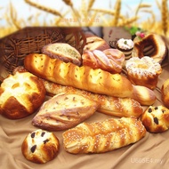 Photography Baking Bread Home Display Fake Decoration Soft Simulation Window Shop Package pu Photo P