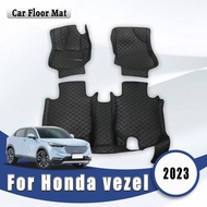 Car Floor Mats For Honda Vezel HRV HR-V 2023 Carpet Auto Interior Parts Accessories Products Vehicle
