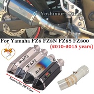 For Yamaha FZ8 Fazer FZ8N FZ8S FZ800 2010 - 2015 Motorcycle Complete Exhaust System Motorcycle Modif