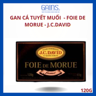 Gan Cá Tuyết Muối J.C. David – Foie de Morue 121g – Nhập Khẩu Từ Pháp