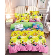 SpongeBob SquarePants 3in1 bedsheet canadian cotton nofading 3 in 1 Children's room decoration