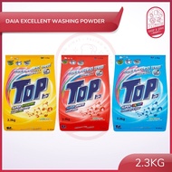 TOP Laundry Detergent Powder 2.3kg (Super White, Super hygiene, Super Colour) | Sabun Cuci Baju Sabu